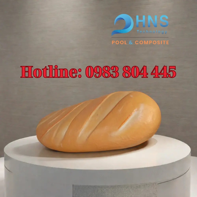 mô hình composite bánh mì trưng bày sự kiện