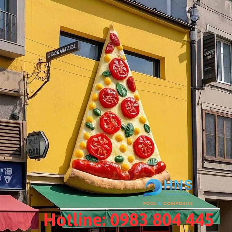 mô hình composite bánh pizza