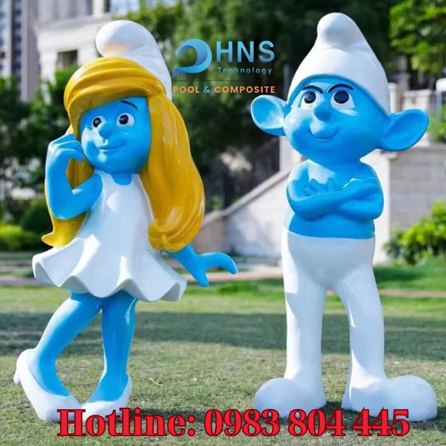 mô hình composite nhân vật hoạt hình