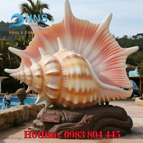 mô hình composite ốc xà cừ khổng lồ