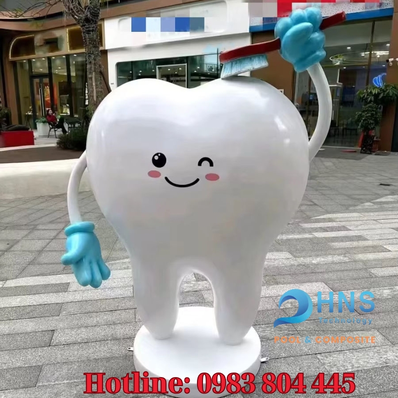 mô hình composite quảng cáo phòng khám răng