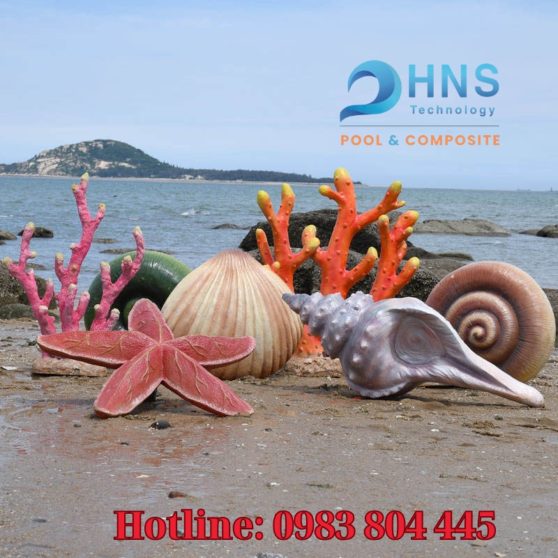 mô hình composite sinh vật biển
