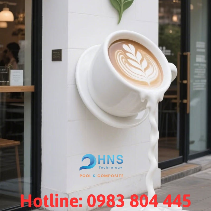 mô hình composite trang trí cửa hàng