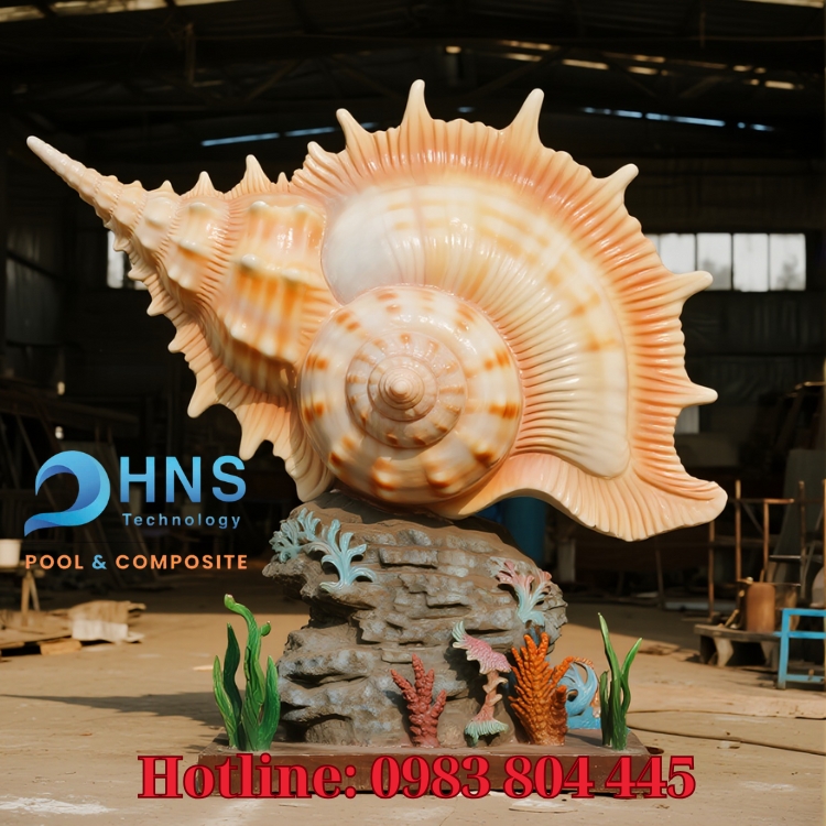 mô hình composite trang trí hồ bơi
