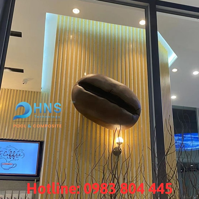 mô hình composite trang trí quán cafe