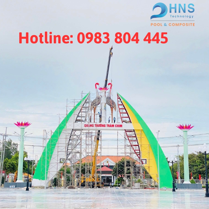 mô hình composite trang trí quảng trường