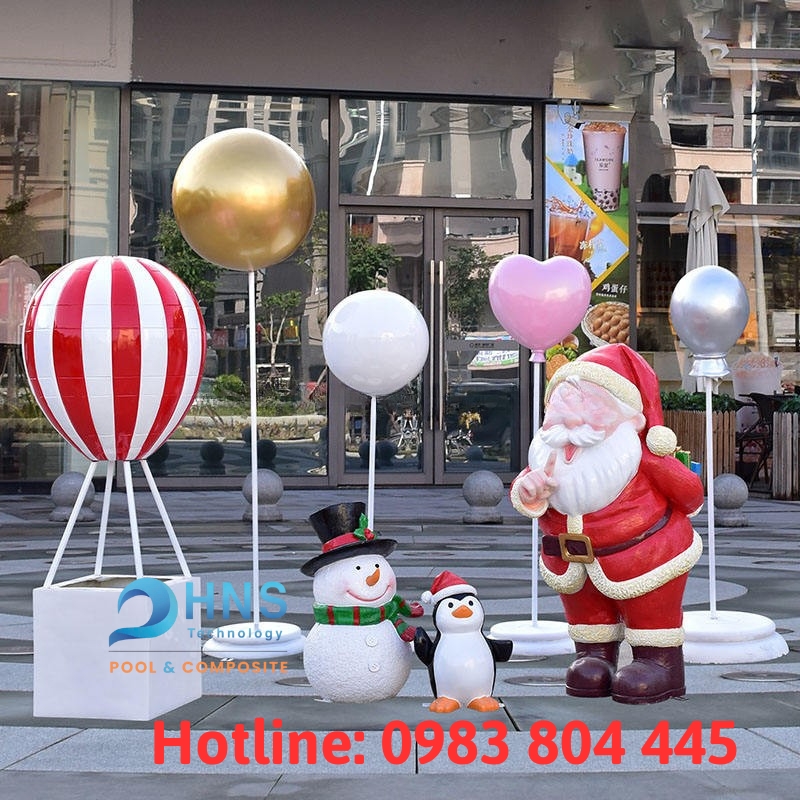 mô hình composite trang trí sự kiện giáng sinh