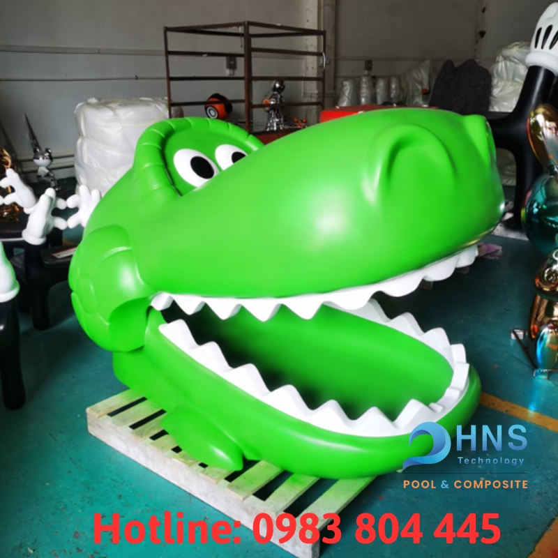 mô hình composite trò chơi khám phá răng cá sấu