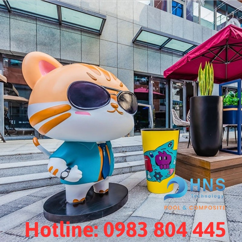 mô hình mascot 3d bằng composite