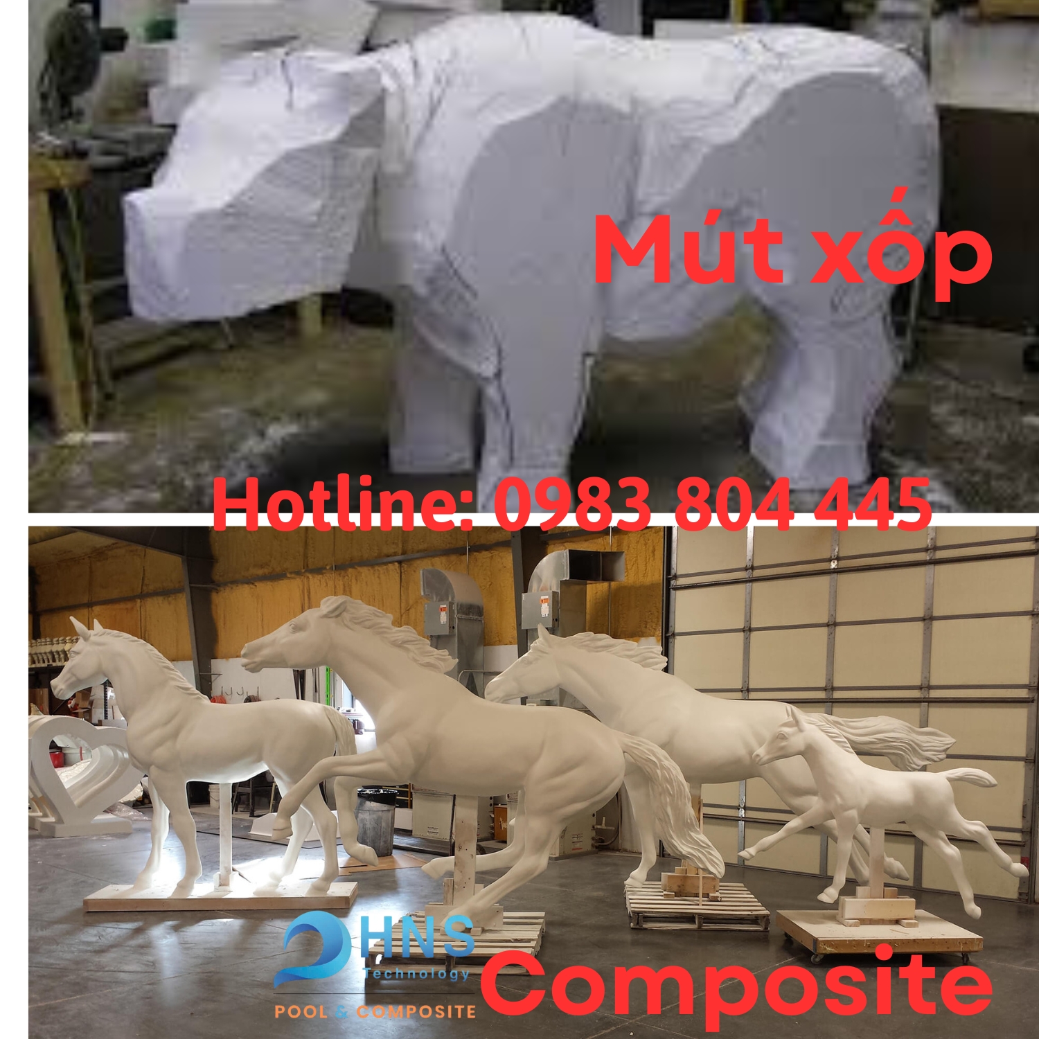 mô hình mút xốp và mô hình composite