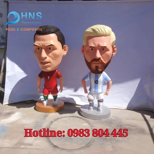 mô hình nhân vật hoạt hình chibi bằng composite