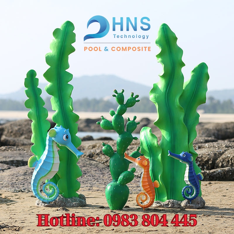mô hình nhựa composite chủ đề đại dương