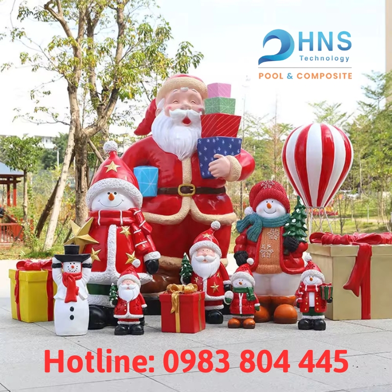 mô hình ông già noel bằng composite