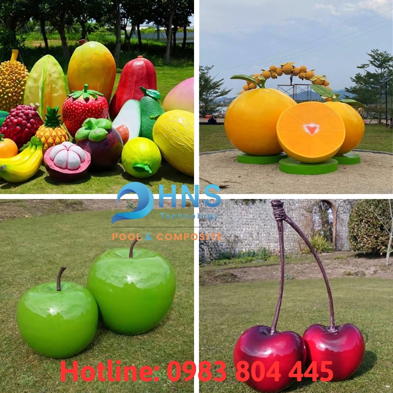 mô hình trái cây bằng nhựa composite