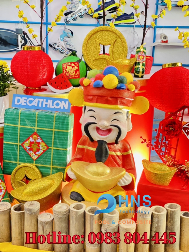 mô hình trang trí tết phúc lộc thọ