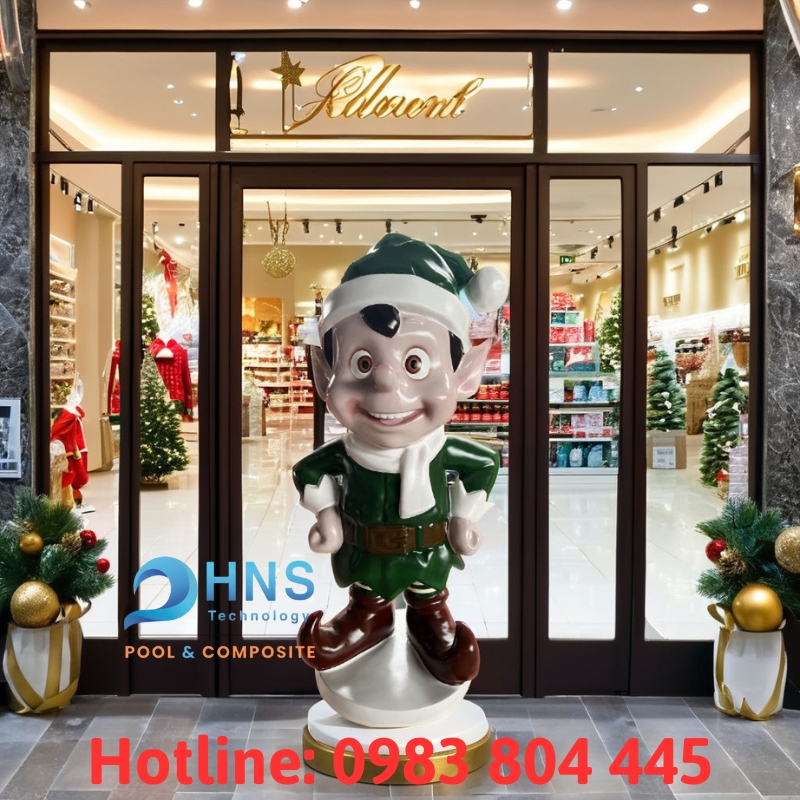 mô hình yêu tinh trang trí noel