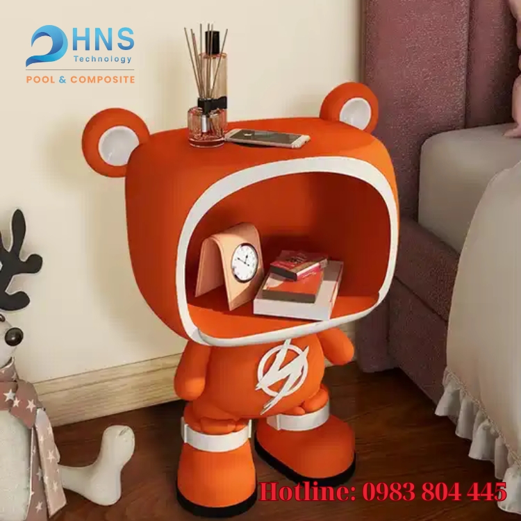 nội thất phòng ngủ kệ đựng đồ dễ thương