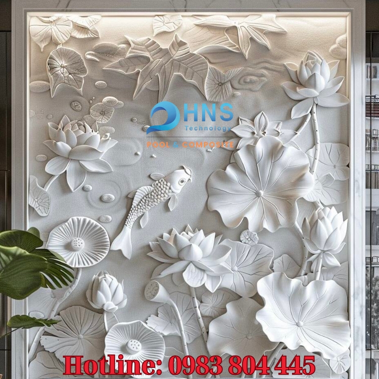 phù điêu trang trí composite