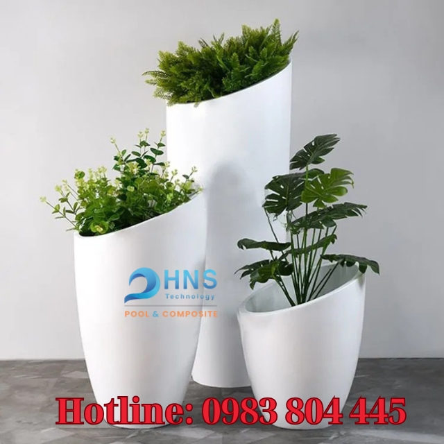 sản xuất chậu composite theo yêu cầu