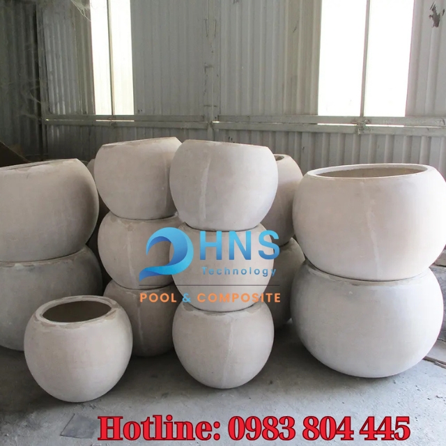 sản xuất chậu composite trồng cây