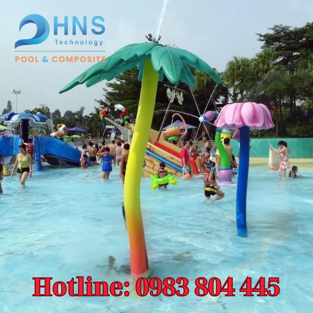 thiết bị vui chơi hồ bơi