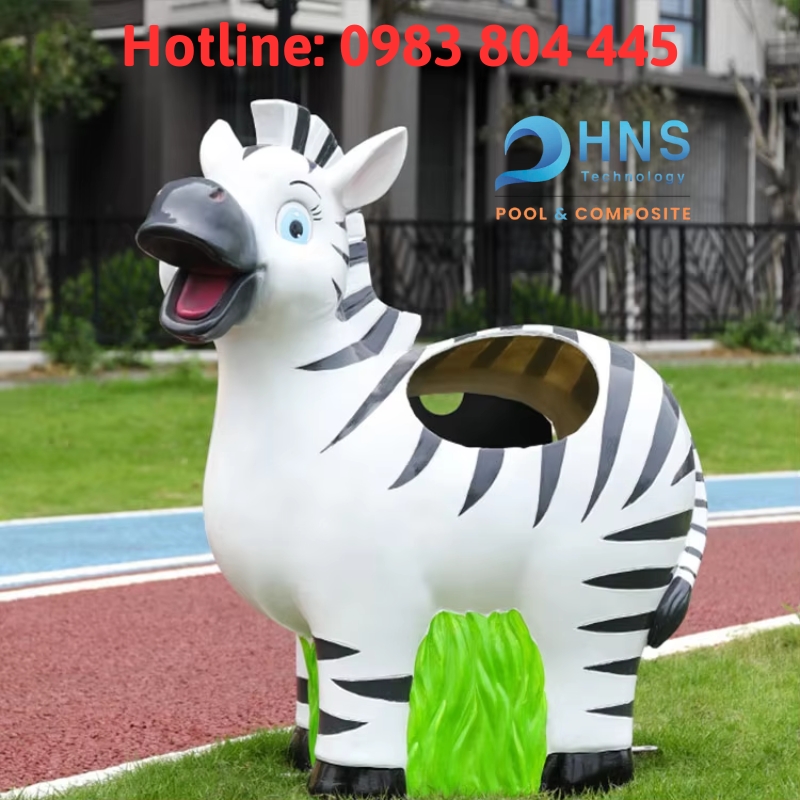 thùng rác composite để ngoài trời