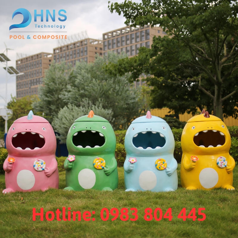 thùng rác composite ngoài trời