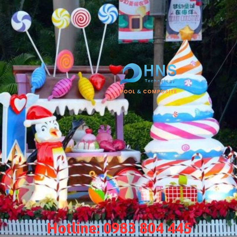 tiểu cảnh trang trí giáng sinh