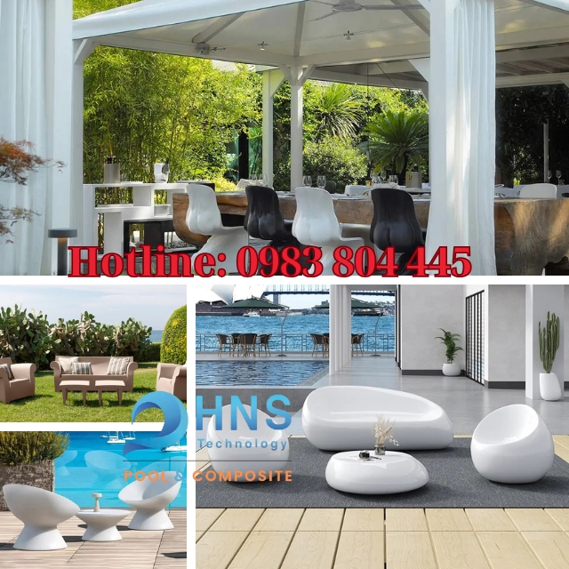 top 5 mẫu bàn ghế composite sân vườn đẹp