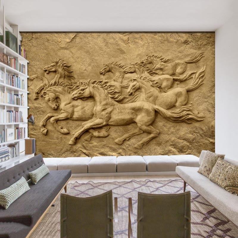 tranh phù điêu trang trí phòng khách