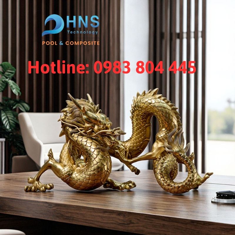 tượng composite linh vật rồng cho doanh nghiệp