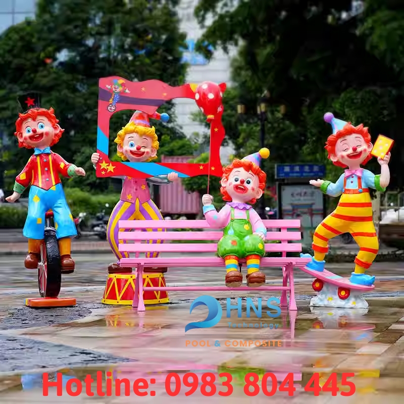 tượng composite trang trí khu vui chơi
