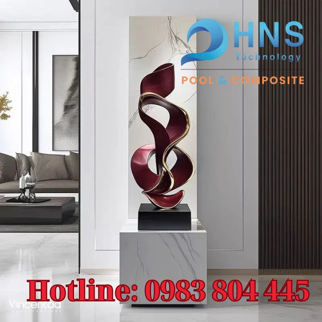 tượng composite trang trí phòng khách