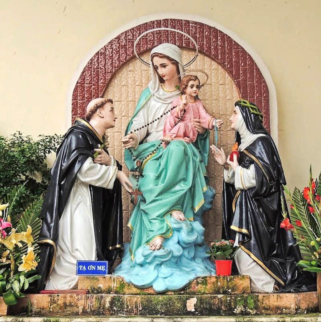 tượng công giáo điêu khắc composite