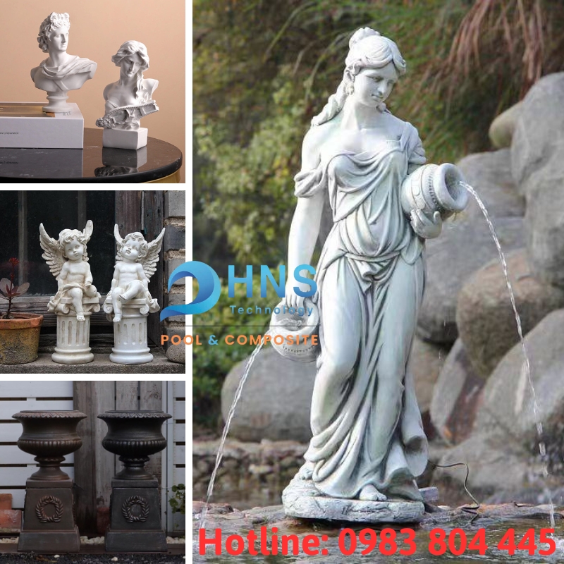 tượng điêu khắc composite phong cách châu Âu
