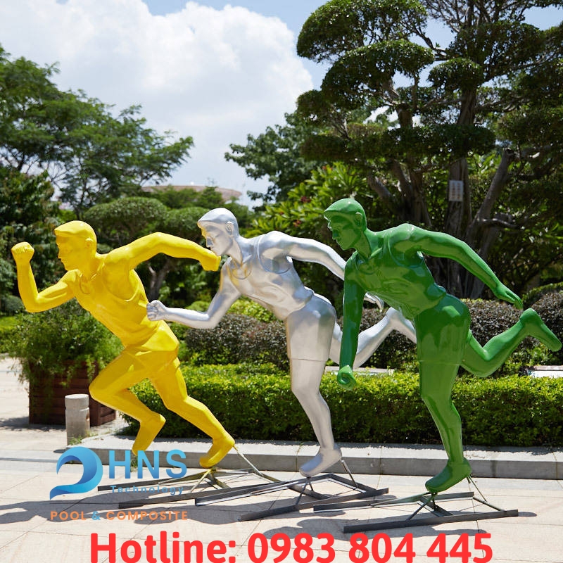 tượng điêu khắc nghệ thuật thể thao composite