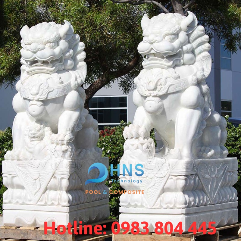 tượng linh vật con lân