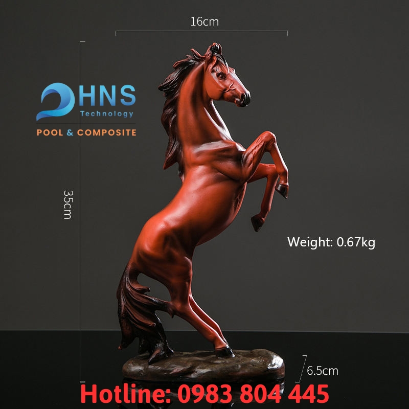 tượng linh vật ngựa composite