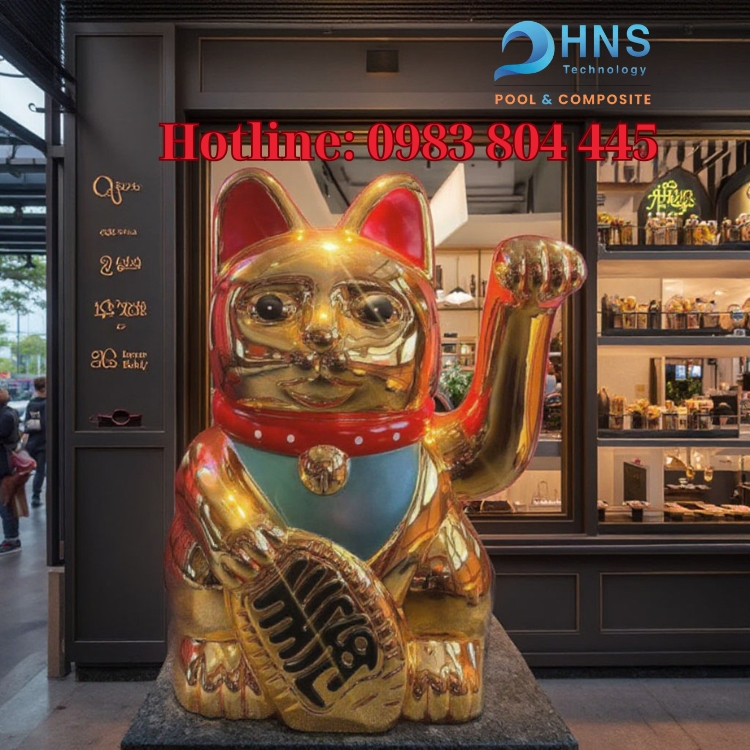 tượng mèo may mắn Maneki-neko