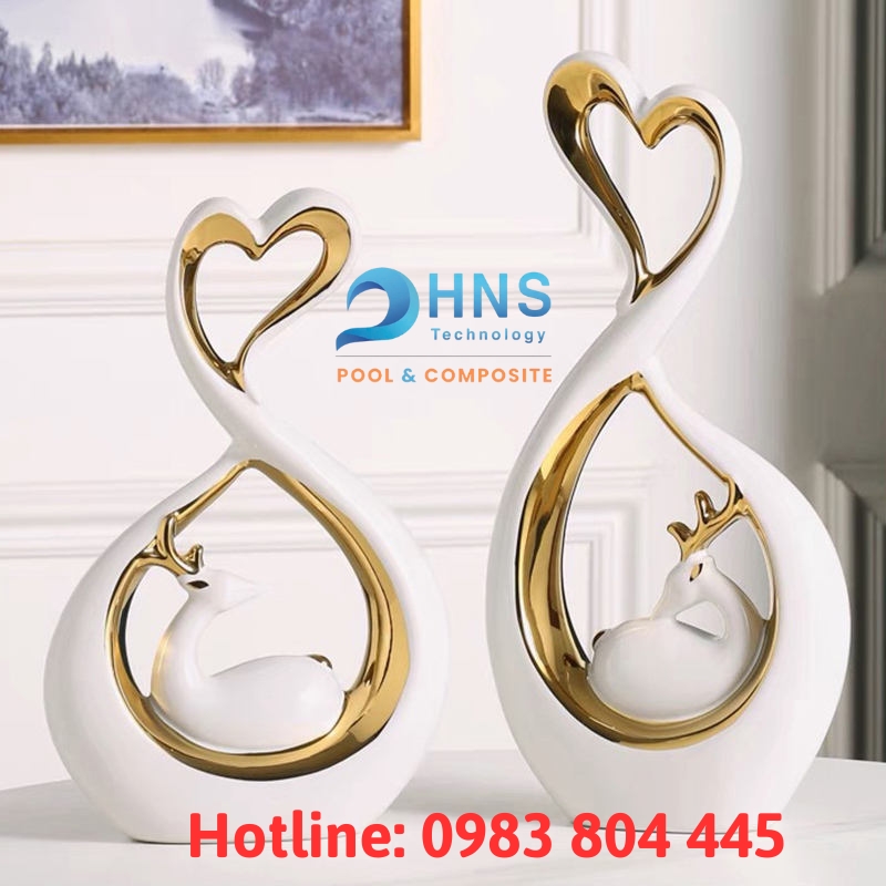 tượng nai vàng kiểu bắc âu