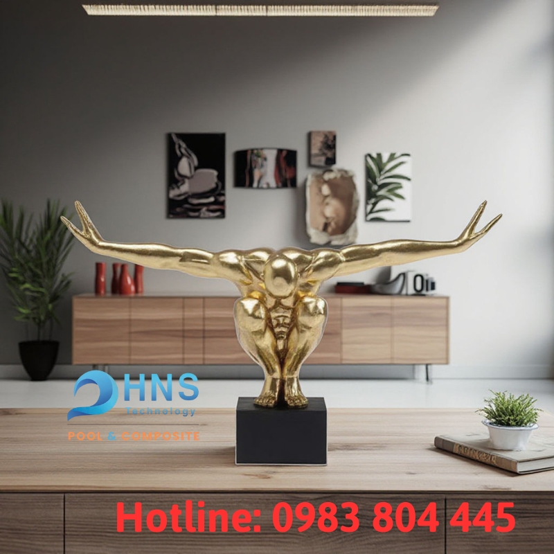tượng nghệ thuật điêu khắc bằng composite