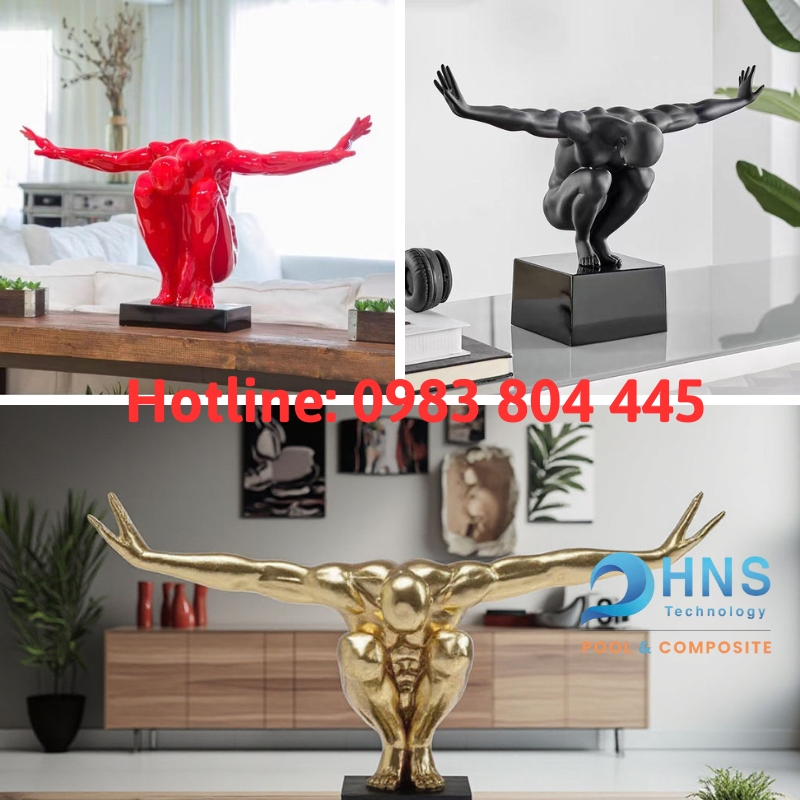 tượng nghệ thuật hiên đại trang trí nhà cửa