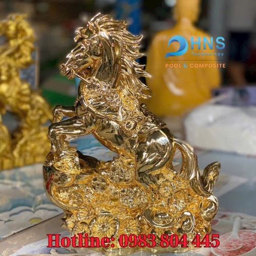 tượng ngựa phát tài bằng composite