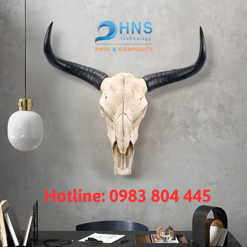 tượng phong thủy đầu bò trang trí văn phòng